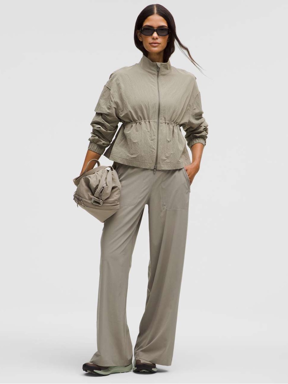lululemon athletica Wide-Leg Pants in Taupe